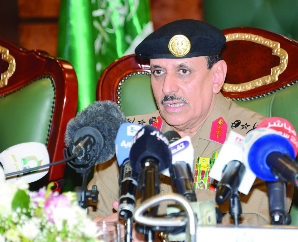 عثمان المحرج خلال المؤتمر   (ثامر الفرج)