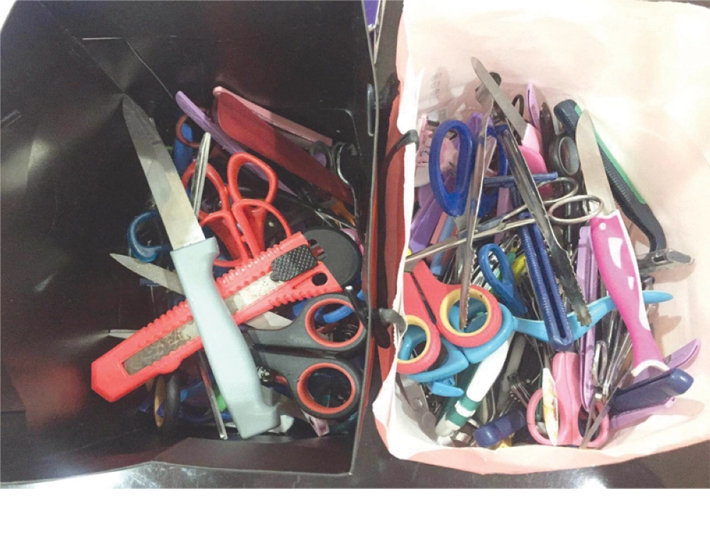 جانب من المضبوطات 