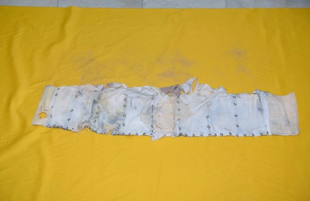 الحزام الناسف الذي ضبط بحوزة الداعشيين  (واس)