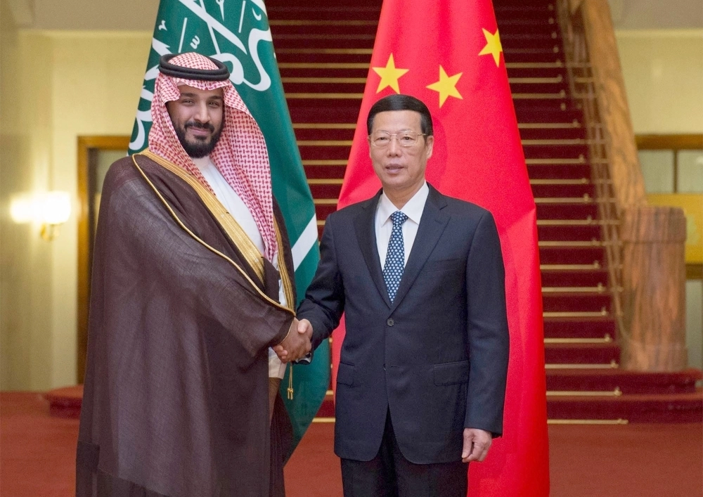 الأمير محمد بن سلمان مع تشانج قاو لي (واس)