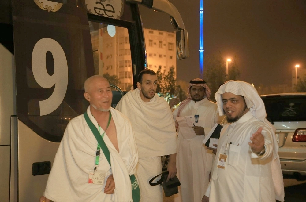 ضيوف خادم الحرمين من الحجاج لدى وصولهم إلى مكة (مكة)