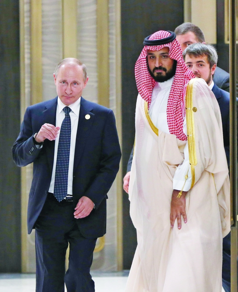 ولي ولي العهد مع الرئيس الروسي                             (مكة)