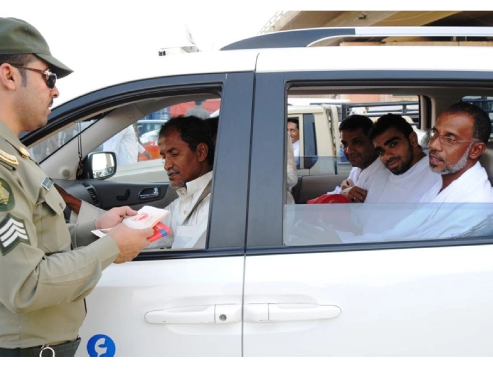 إحدى نقاط الفرز على مداخل  مكة المكرمة   (مكة)