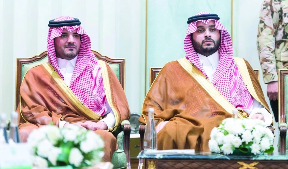 الأميران تركي بن محمد بن فهد وعبدالعزيز بن سعود بن نايف