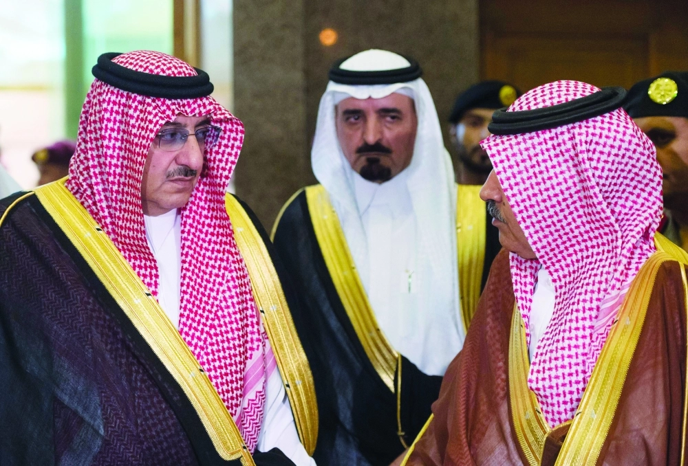 الأمير محمد بن نايف خلال لقائه القيادات الأمنية