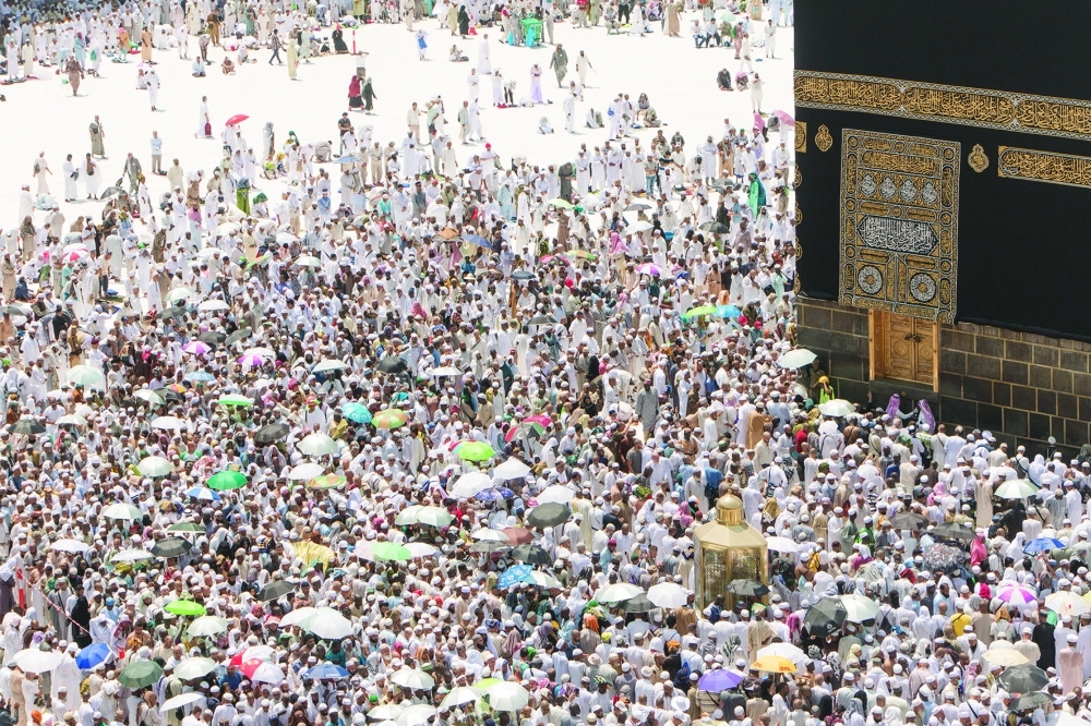 صحن المطاف كما بدا أمس في صلاة الجمعة                                       (مكة)