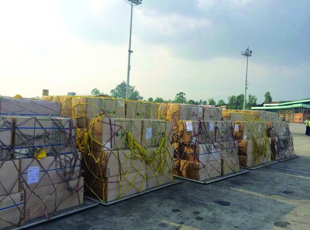 دفعة ثانية من المساعدات السعودية لنيبال