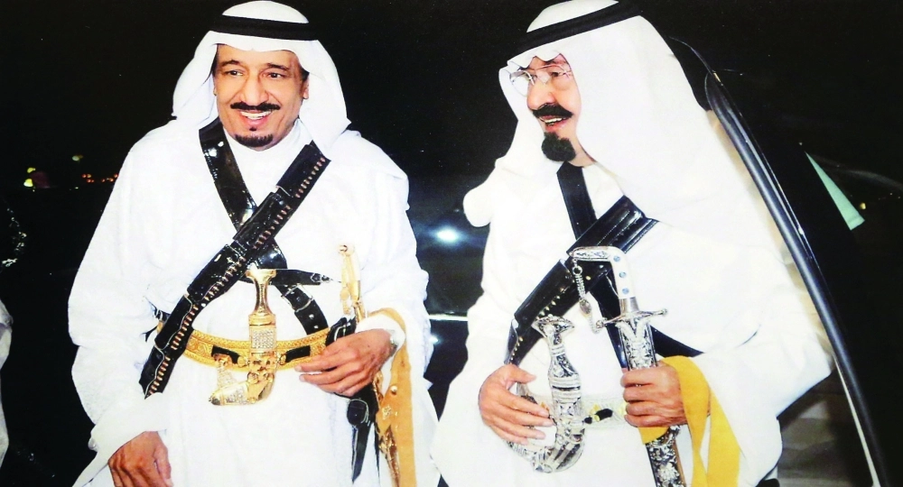 الملك عبدالله والملك سلمان