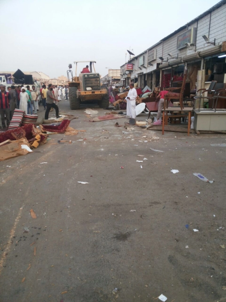 جانب من عمليات الإزالة (مكة)