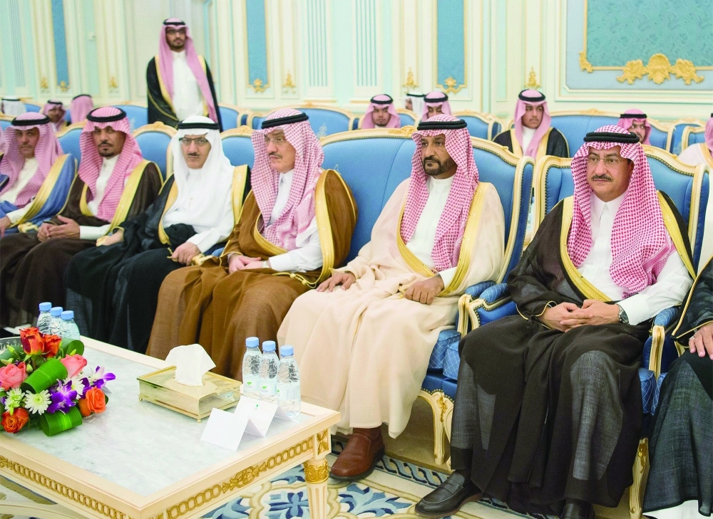 عدد من الأمراء خلال اللقاء