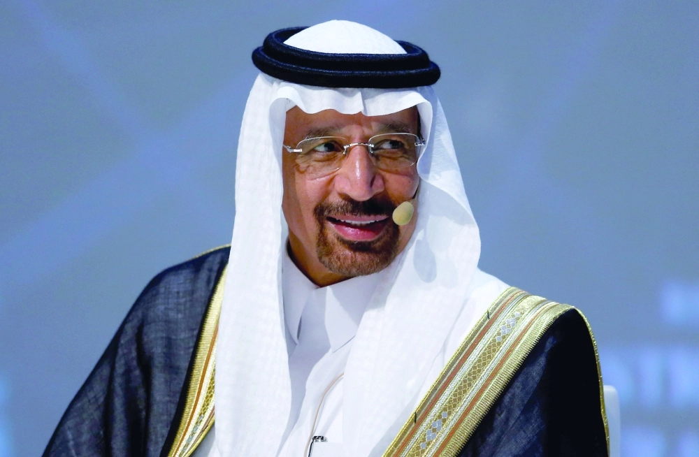 الفالح خلال مؤتمر الطاقة  (رويترز)