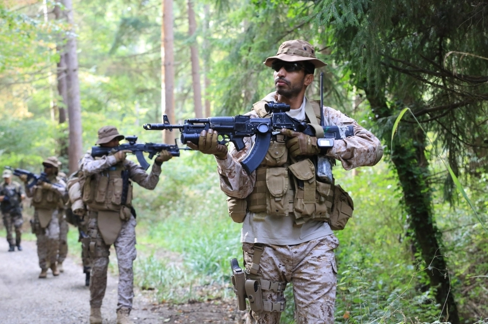 أحد التدريبات التي تنفذها القوات خلال التمرين (واس) 