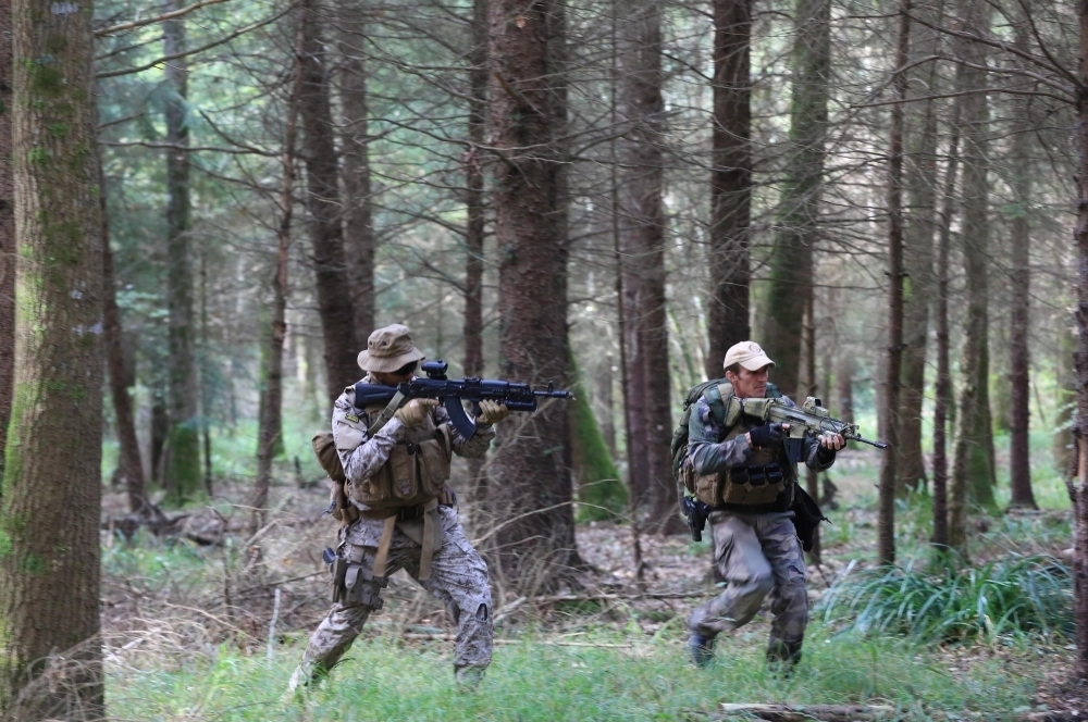 أحد التدريبات التي تنفذها القوات خلال التمرين (واس) 