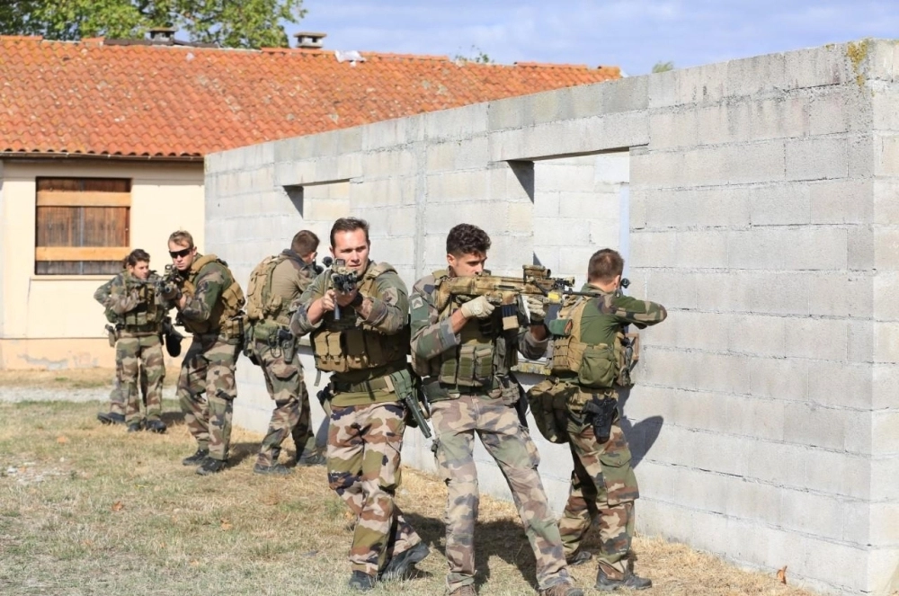 أحد التدريبات التي تنفذها القوات خلال التمرين (واس) 