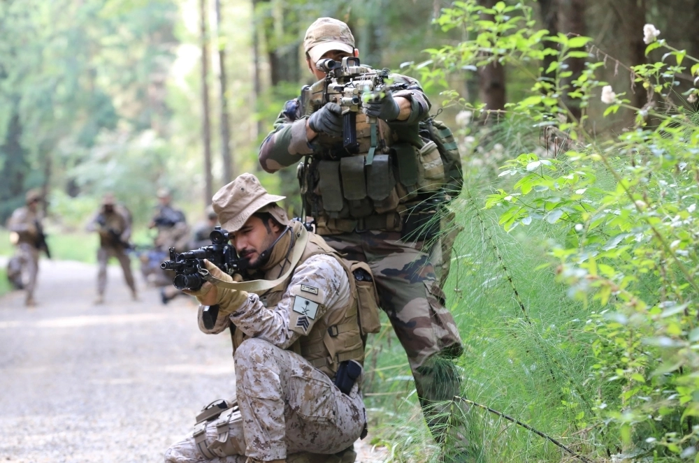 أحد التدريبات التي تنفذها القوات خلال التمرين (واس) 