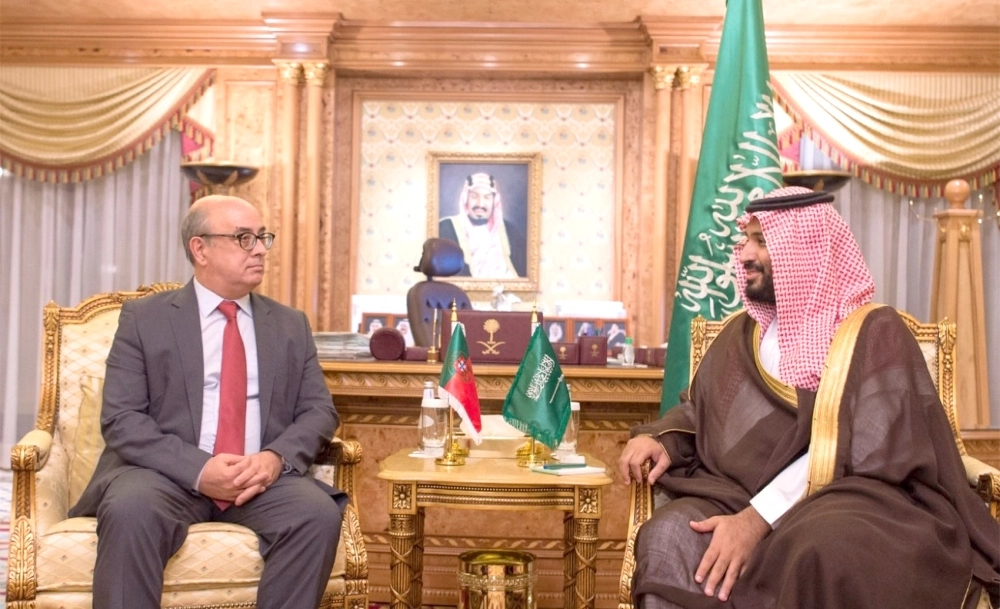 من لقاء الأمير محمد بن سلمان والدكتور خوسيه البيرتو لوبيز (واس)