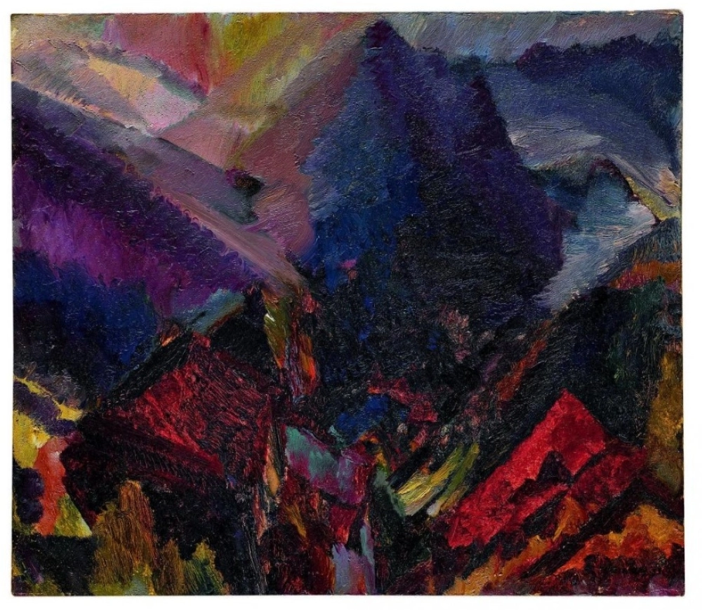 'Sunrise in the Mountains' by David Bomberg (1935)