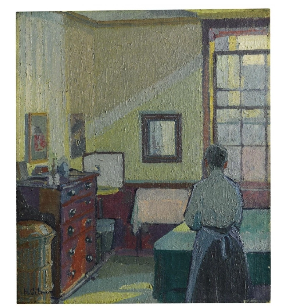 Harold Gilman ,Interior (Mrs Mounter), 1917, oil on canvas, £150,000-250,000
