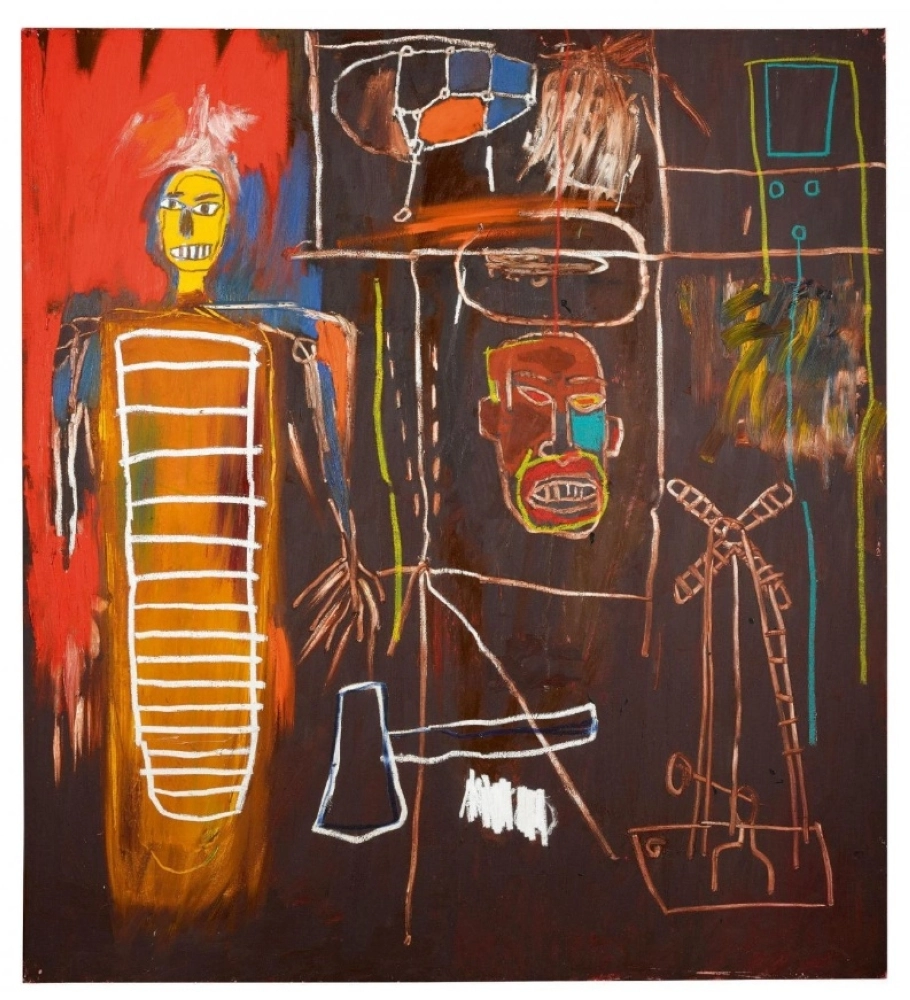 Jean-Michel Basquiat, Air Power, 1984, acrylic and oilstick on canvas, £2.5-3.5m