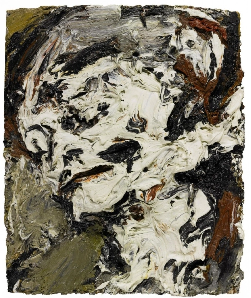 Frank Auerbach, Head of Gerda Boehm, 1965, oil on board, £300,000-500,000