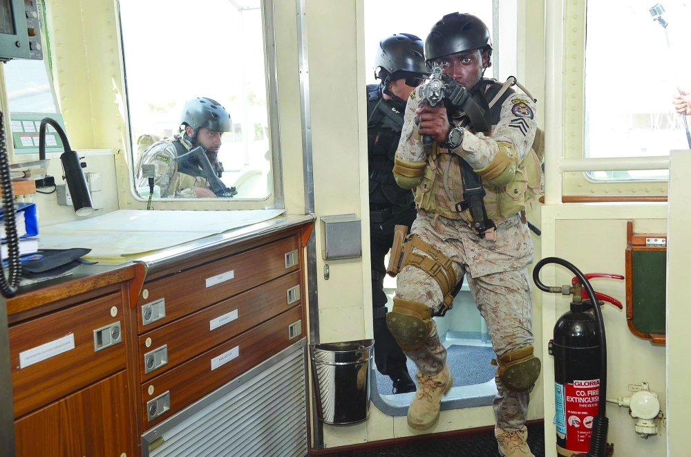 جانب من تمرين جسر 17                                                 (واس)