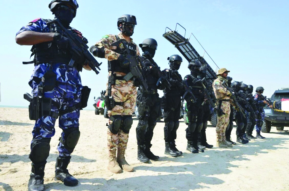 عدد من أفراد القوات المشاركة في التمرين (واس)