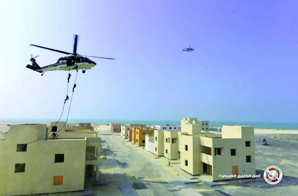 إنزال عمودي  على إحدى البنايات  المستهدفة  (واس)  