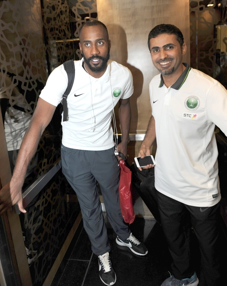 من تجمع لاعبي المنتخب في الرياض اليوم (مكة) 