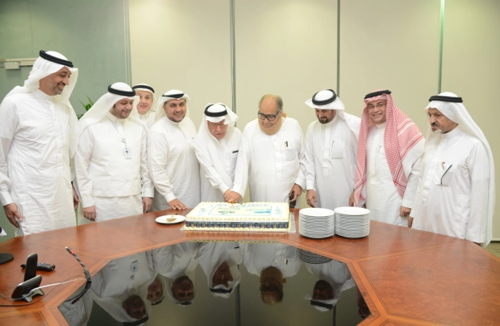 كامل وجمال وحمدان خلال اللقاء بغرفة جدة (مكة)
