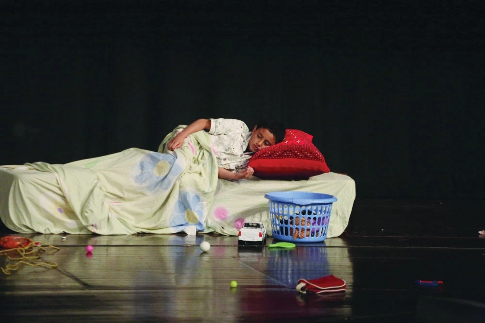 مشهد من المسرحية 