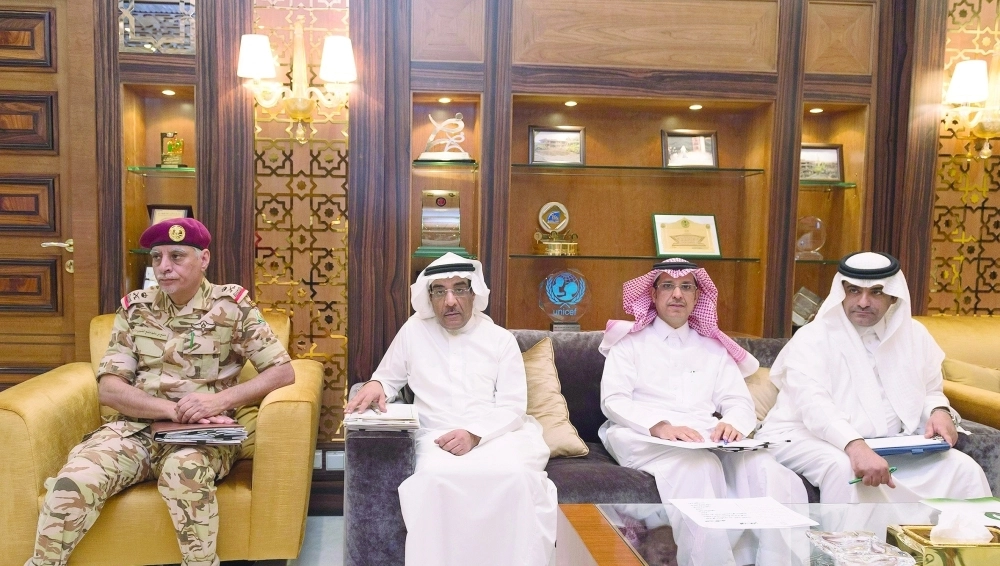 جانب من حضور الاستقبال (واس) 