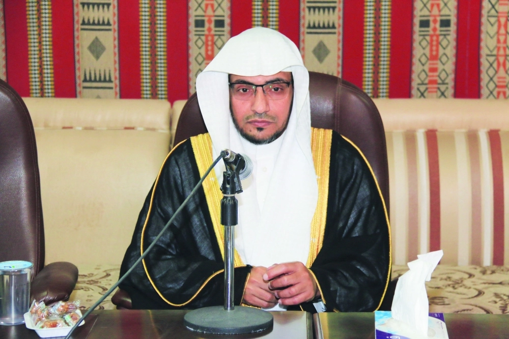 صالح المغامسي خلال المحاضرة  