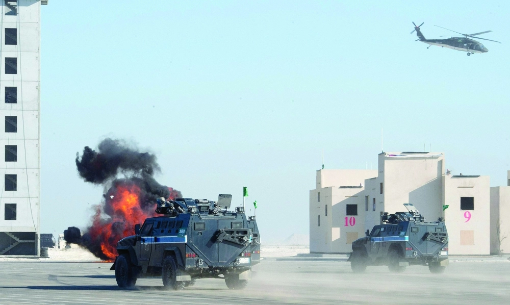 إحدى الفرضيات التي شهدها اختتام تمرين أمن الخليج العربي