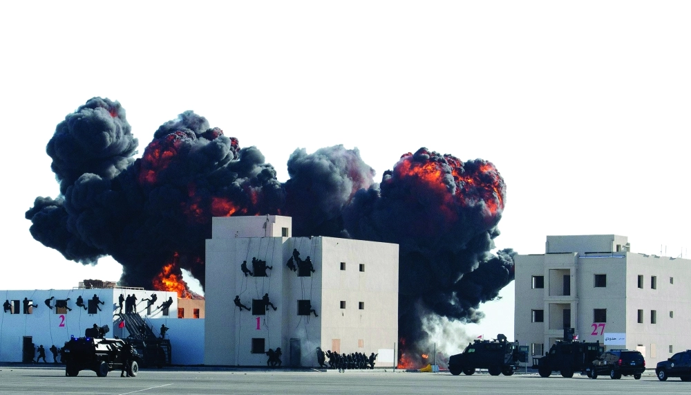 إحدى الفرضيات التي شهدها اختتام تمرين أمن الخليج العربي