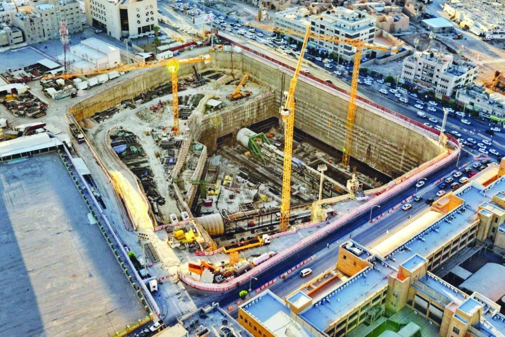 من أعمال مشروع قطار الرياض (مكة)