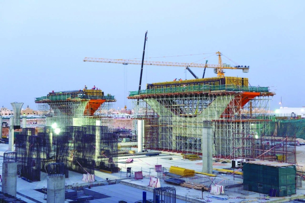 من أعمال مشروع قطار الرياض (مكة)