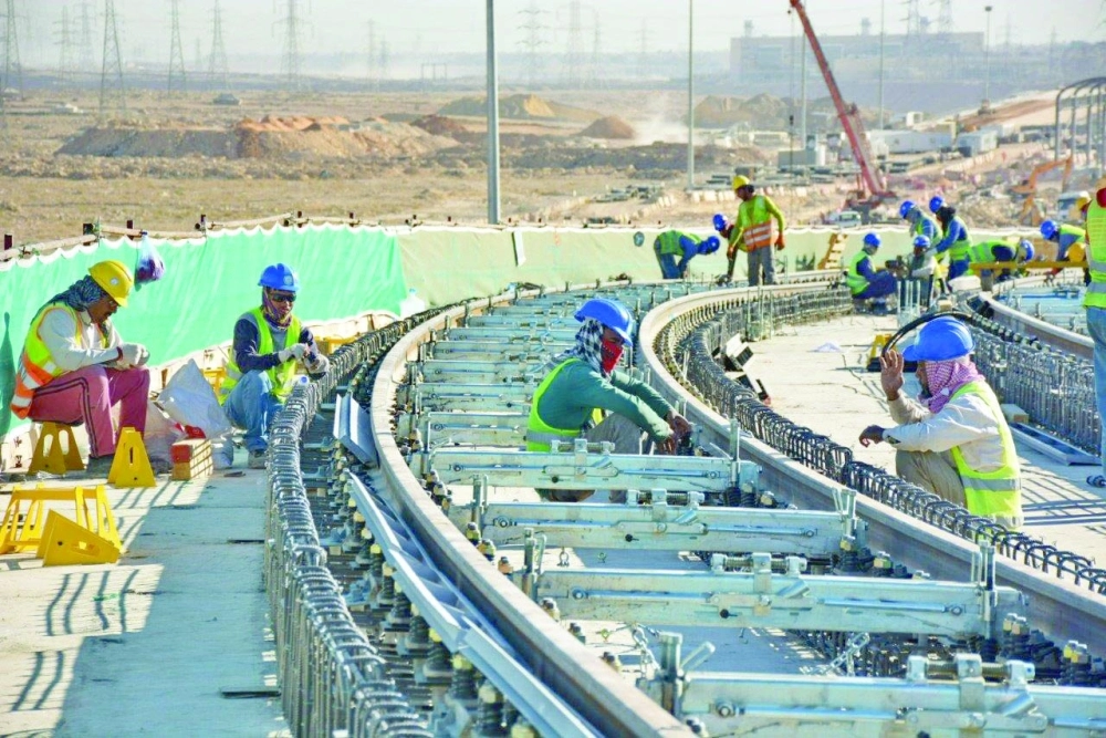 من أعمال مشروع قطار الرياض (مكة)