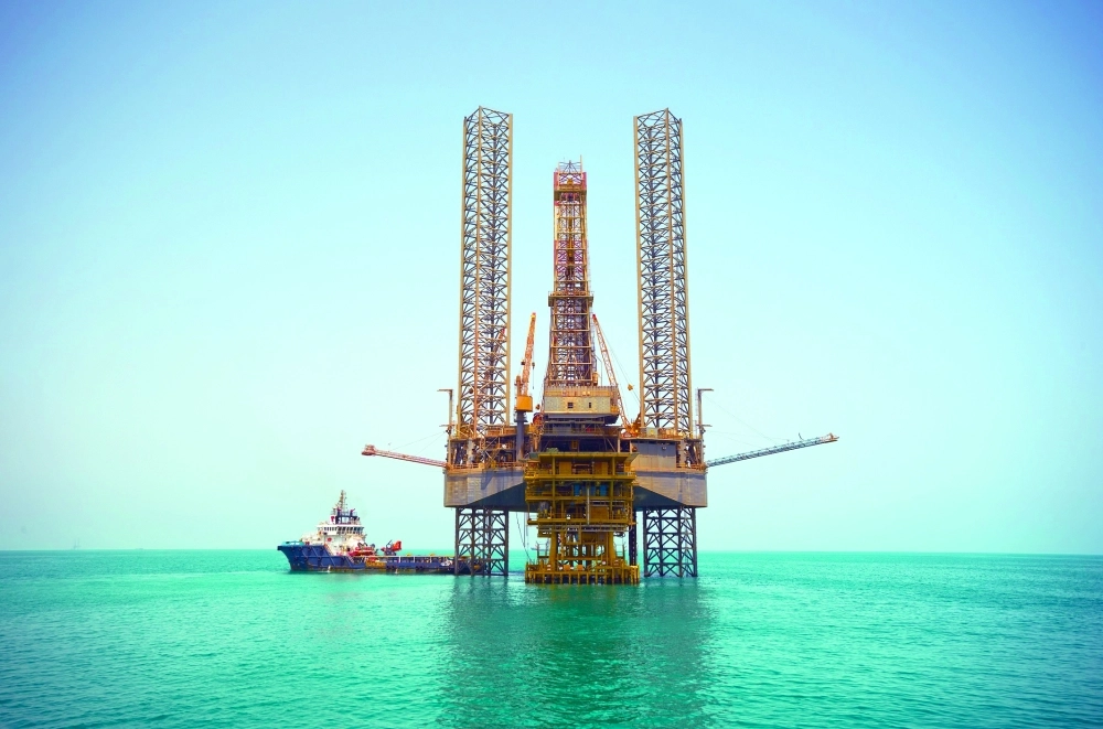 إحدى منصات الحفر في منيفة (مكة)