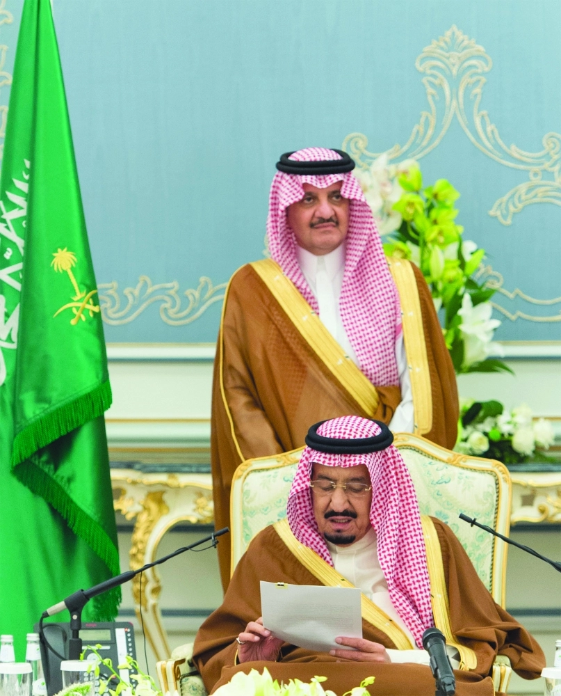 الملك سلمان يلقي كلمته في احتفال أهالي الأحساء (بندر الجلعود)