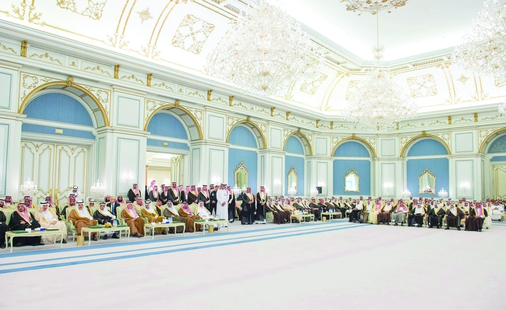 أهالي الأحساء خلال حضورهم حفل التدشين