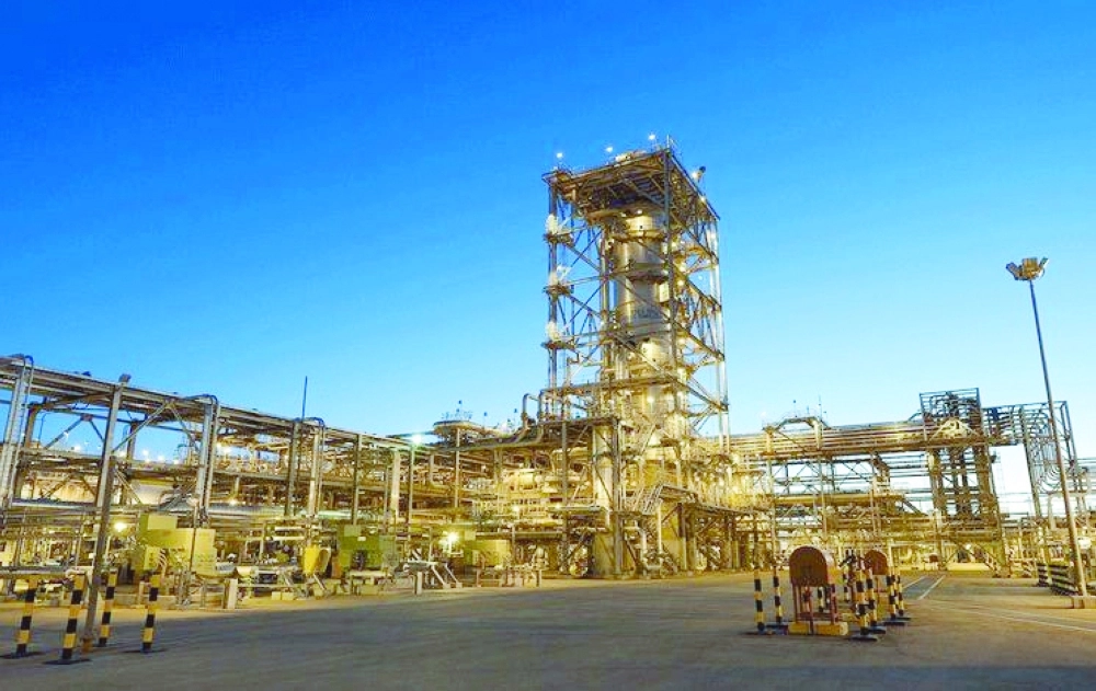 إحدى المنشآت في حقل خريص 