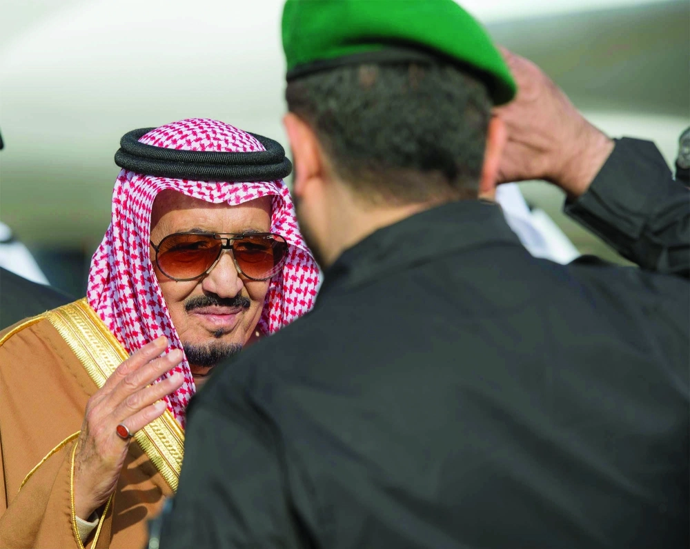 الملك سلمان لدى وصوله الرياض    