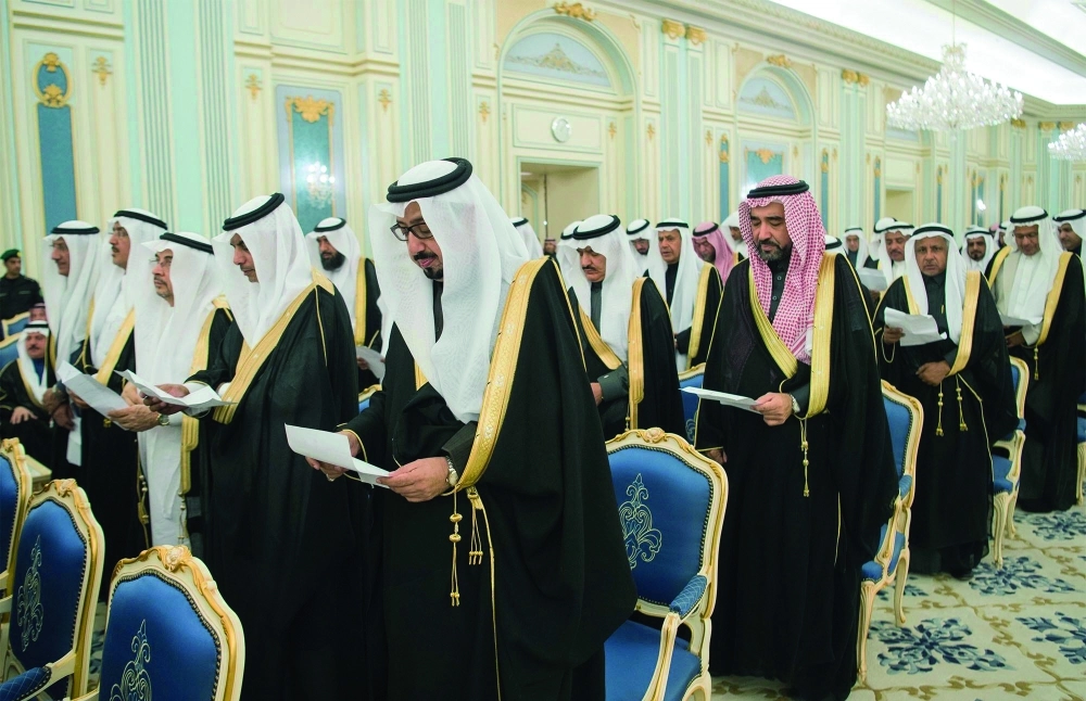 شوريون أثناء أداء القسم