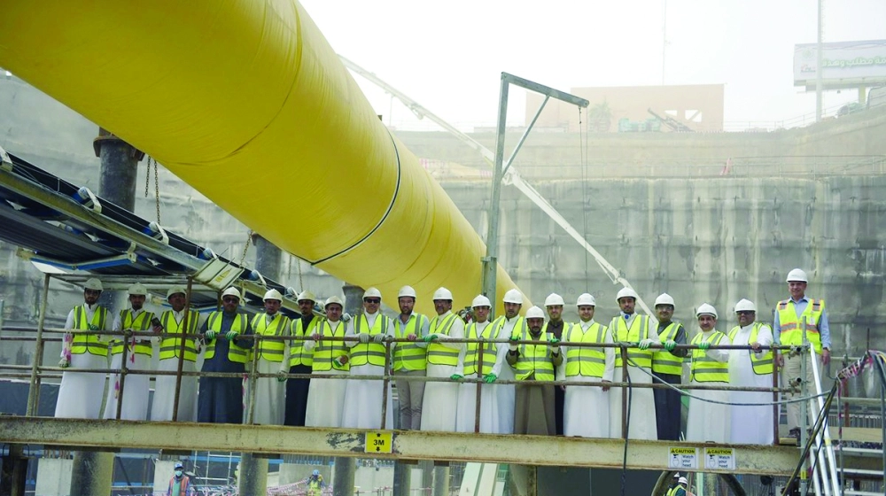 من الجولة على أجزاء المشروع  