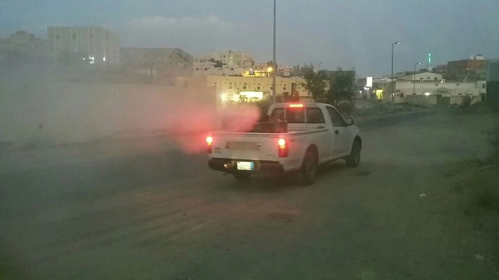 احتواء آثار أمطار الطائف وبرنامج مكثف لأعمال الوقاية والرش