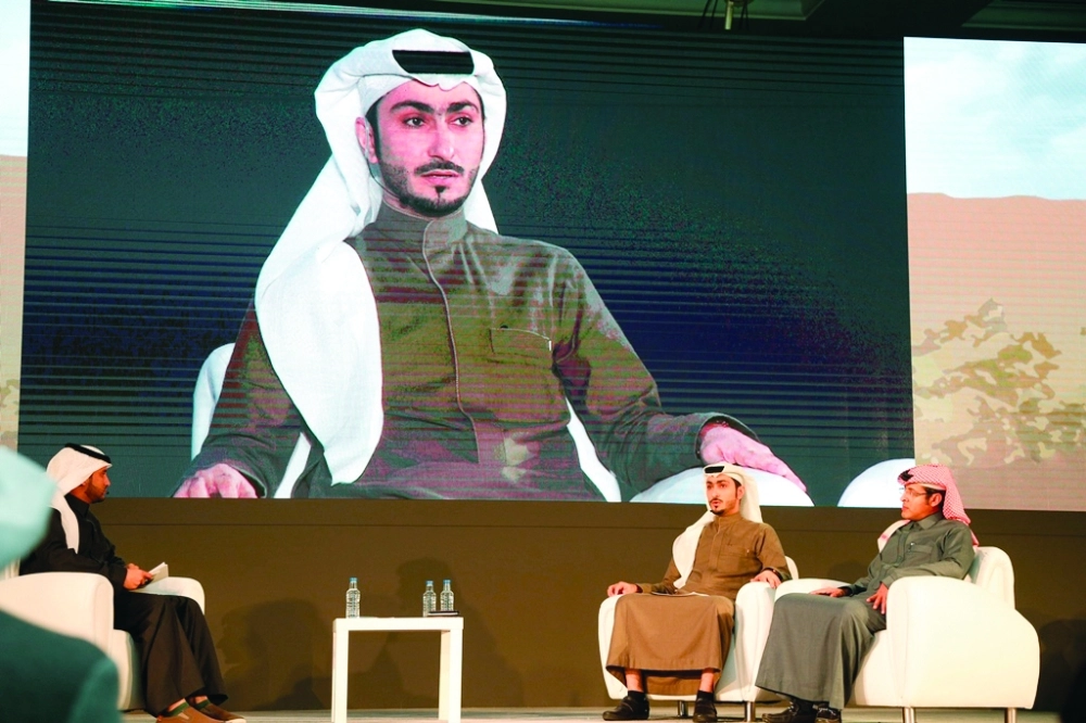 خالد الجناحي متحدثا للحضور