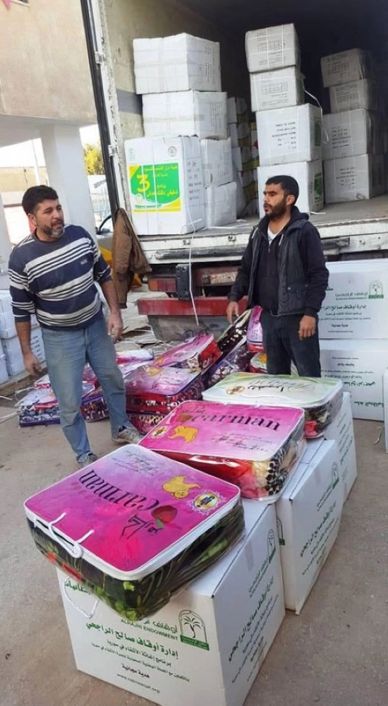 من أعمال توزيع المساعدات (واس)