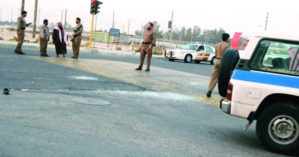 احد مواقع تبادل اطلاق النار مع الإرهابيين بقيق 2006