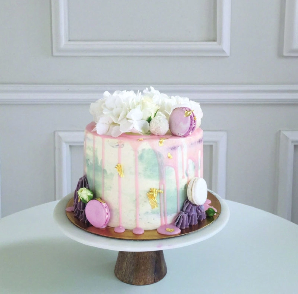 تورتة بالزهور