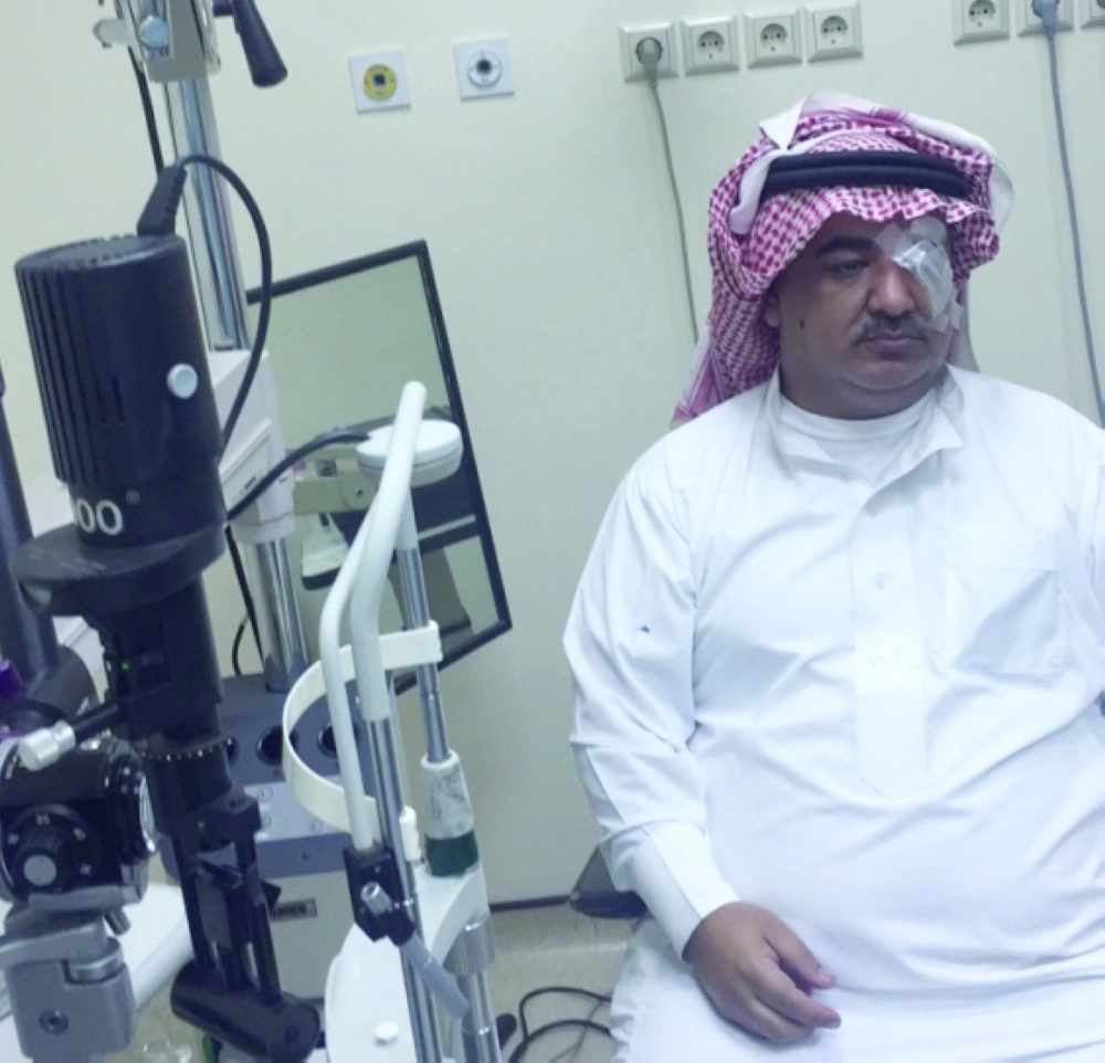 علي الحميدان وآثار الإصابة عليه (مكة)